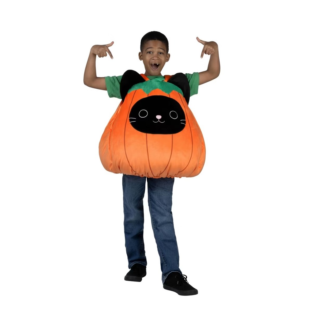 Squishmallows‎ Halloween Costume Calio The Cat Pumpkin Youth One Size